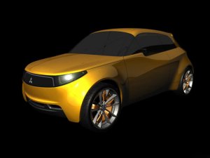 Mitsubishi CT Concept Car Poster Print on 10 mil Archival Satin Paper 16" x 12"