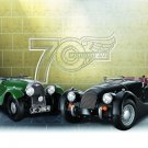 Morgan 70th Anniversary Car Poster Print on 10 mil Archival Satin Paper 20" x 15"