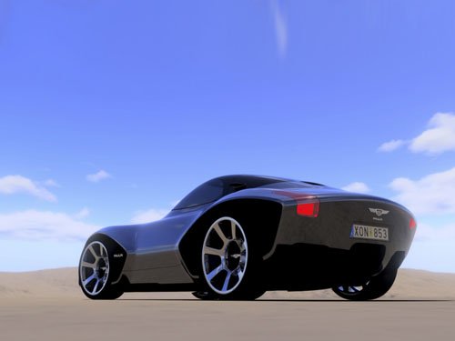 Paulin VR Concept Car Poster Print on 10 mil Archival Satin Paper 16" x 12"