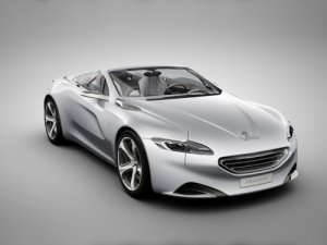 Peugeot SR1 Top Down Concept Car Poster Print on 10 mil Archival Satin Paper 20" x 15"