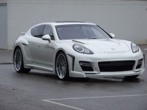 Porsche Panamera FAB Design 2010 Car Poster Print on 10 mil Archival Satin Paper 16" x 12"
