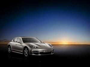 Porsche Panamera Turbo Car Poster Print on 10 mil Archival Satin Paper 16" x 12"
