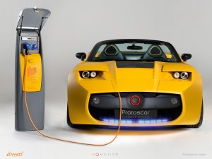 Protoscar LAMPO 2 Concept Car Poster Print on 10 mil Archival Satin Paper 20" x 15"