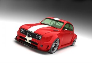 Saab Custom 2010 Car Poster Print on 10 mil Archival Satin Paper 16" x 12"
