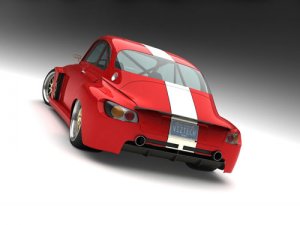 Saab Custom 2010 Car Poster Print on 10 mil Archival Satin Paper 16" x 12"
