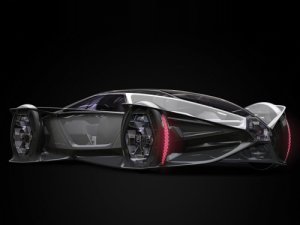 Cadillac Aera Concept Car Poster Print on 10 mil Archival Satin Paper 16" x 12"