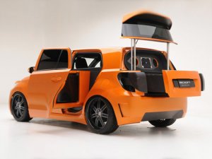 Scion xD Mobile Kitchen Concept Car Poster Print on 10 mil Archival Satin Paper 16" x 12"