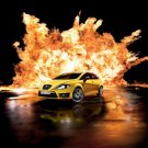 SEAT Leon Cupra R 2011 Car Poster Print on 10 mil Archival Satin Paper 16" x 12"