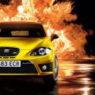 SEAT Leon Cupra R 2011 Car Poster Print on 10 mil Archival Satin Paper 16" x 12"