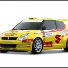 Suzuki Swift Rally Car Poster Print on 10 mil Archival Satin Paper 16" x 12"
