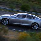 Tesla Model S Concept Car Poster Print on 10 mil Archival Satin Paper 16" x 12"