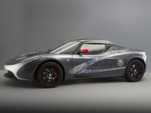 Tesla TAG Heuer Roadster (2010) Car Poster Print on 10 mil Archival Satin Paper 16" x 12"