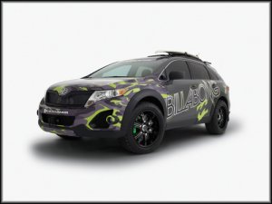 Toyota Billabong Venza Concept Car Poster Print on 10 mil Archival Satin Paper 16" X 12"