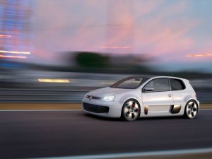 Volkswagen Golf GTI W12 Concept Car Poster Print on 10 mil Archival Satin Paper 20" x 15"
