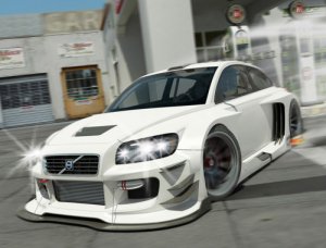 Volvo C30 Racer from Vizualtech Design Car Poster Print on 10 mil Archival Satin Paper 16" x 12"