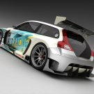 Volvo C30 Racer from Vizualtech Design Car Poster Print on 10 mil Archival Satin Paper 16" x 12"