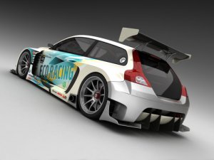 Volvo C30 Racer from Vizualtech Design Car Poster Print on 10 mil Archival Satin Paper 16" x 12"