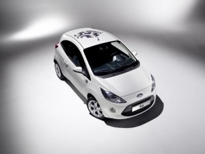 Ford Ka Tattoo Concept Car Poster Print on 10 mil Archival Satin Paper 16" x 12""