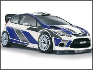 Ford Fiesta RS WRC Car Poster Print on 10 mil Archival Satin Paper 16" x 12"