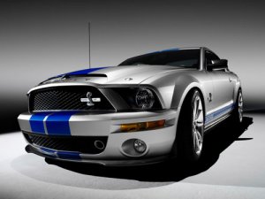 Ford Mustang GT 500KR Car Poster Print on 10 mil Archival Satin Paper 16" x 12""