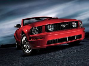 Ford Mustang 45th Anniversary Car Poster Print on 10 mil Archival Satin Paper 16" x 12""