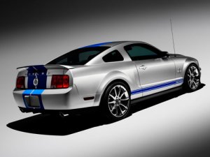 Ford Mustang GT 500KR Car Poster Print on 10 mil Archival Satin Paper 20" x 15"