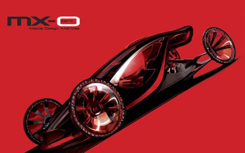 Mazda MX-0 Concept Design Car Poster Print on 10 mil Archival Satin Paper 26" x 16"