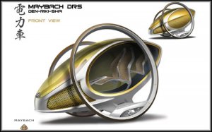 Maybach DRS Concept Design Car Poster Print on 10 mil Archival Satin Paper 26"x 16"