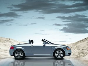 Audi TT Roadster Car Poster Print on 10 mil Archival Satin Paper 16" x 12"