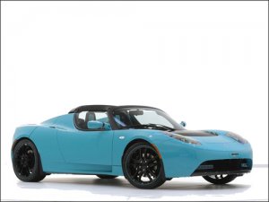 Brabus Tesla Roadster Sport Green Package Car Poster Print on 10 mil Archival Satin Paper 16" x 12"