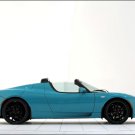Brabus Tesla Roadster Sport Green Package Car Poster Print on 10 mil Archival Satin Paper 16" x 12"