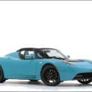 Brabus Tesla Roadster Sport Green Package Car Poster Print on 10 mil Archival Satin Paper 20" x 15"