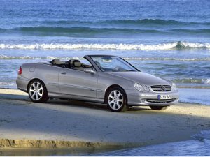 Mercedes-Benz CLK Class Cabriolet Car Poster Print on 10 mil Archival Satin Paper 16" x 12"