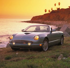 Ford Thunderbird 2002 Car Poster Print on 10 mil Archival Satin Paper 20' x 19"