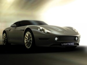 Lightning GT Concept Car Poster Print on 10 mil Archival Satin Paper 20" x 15"