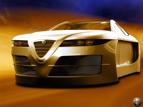 Alfa Romeo Spix Concept Car Poster Print on 10 mil Archival Satin Paper 20" x 15"