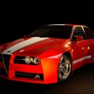 Racer X Design Alfa-Romeo GTV Evoluzione Concept Archival Canvas Car Print (Rolled) 16" x 12"