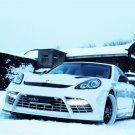 Porsche Edo Competition Panamera Turbo Moby Dick Archival Canvas Car Print (Rolled) 16" x 12"