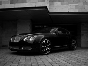 Bentley Continental GTS Black Edition Car Poster Print on 10 mil Archival Satin Paper 16" X 12"
