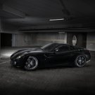 Ferrari 599 GTB Fiorano Comte Noir Car Poster Print on 10 mil Archival Satin Paper 26" x 16"