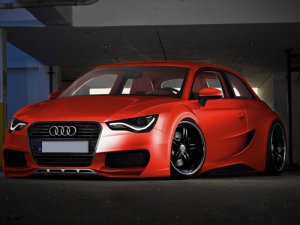 Audi A1 Car Poster Print on 10 mil Archival Satin Paper 20" x 15"