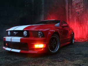 Ford Mustang GT500 Car Poster Print on 10 mil Archival Satin Paper 16" x 12""
