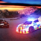 Bugatti Veyron Police Car Chase Car Poster Print on 10 mil Archival Satin Paper 21" x 15"