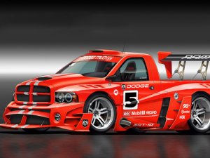 Dodge HFS Custom Truck Poster Print on 10 mil Archival Satin Paper 16" x 12"