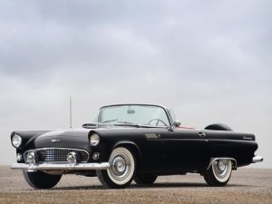 Ford Thunderbird Convertible (1956) Car Poster Print on 10 mil Archival Satin Paper 20" x 15"