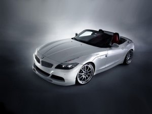 BMW Z4 MWDesign White Flame Car Poster Print on 10 mil Archival Satin Paper 16" x 12"