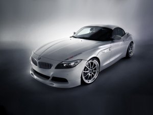 BMW Z4 MWDesign White Flame Car Poster Print on 10 mil Archival Satin Paper 20" x 15"