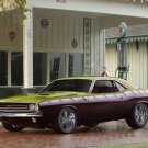 Plymouth Barracuda Custom Car Poster Print on 10 mil Archival Satin Paper 20" x 15"