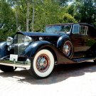 Packard (1934) V12 Convertible Victoria Car Poster Print on 10 mil Archival Satin Paper 16" x 12"