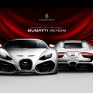 Bugatti Venom Concept Car Poster Print on 10 mil Archival Satin Paper 16" x 12"